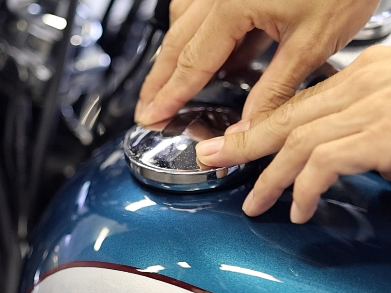 新品に交換したガスケット