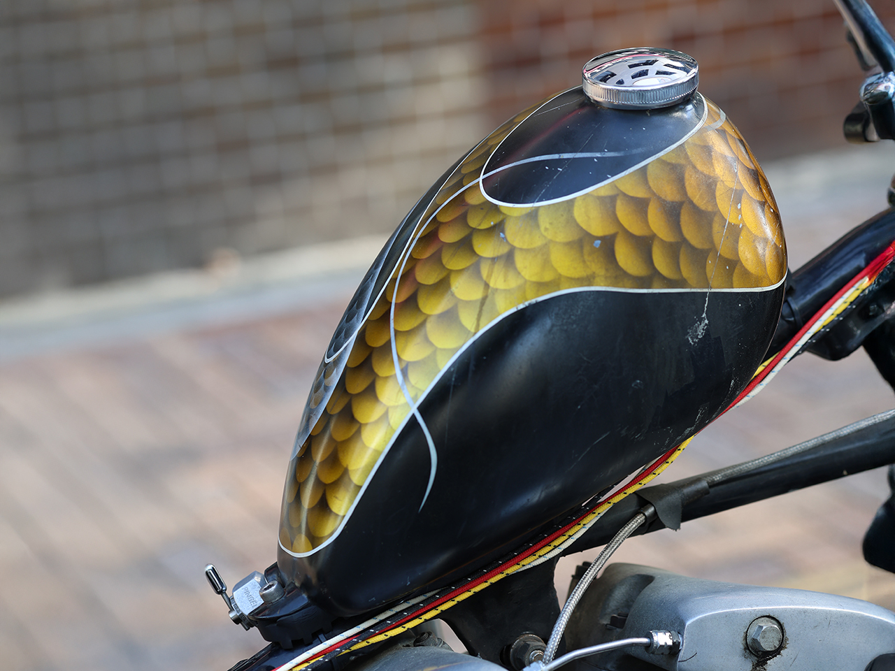 唯一無二のペイントタンクのハーレー