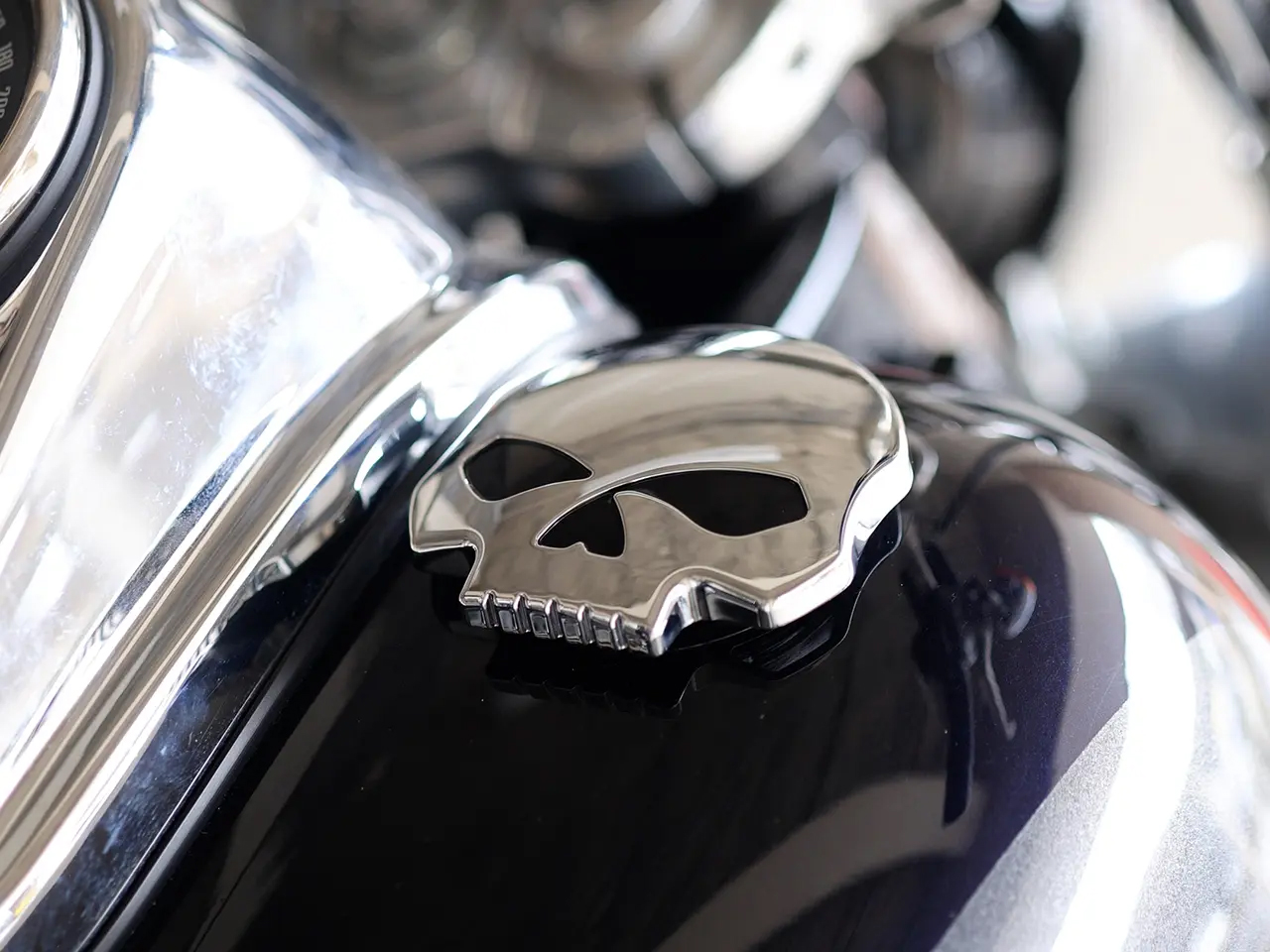 タンクキャップカスタムのハーレー