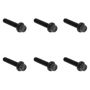 チタニウム 12ポイント トランスミッションサイドカバー ボルトキット ブラック