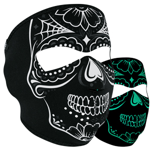 フルフェイスマスク Calavera Glow In The Dark