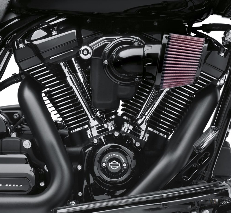 グロスブラック エンジンカバーキット 6ピース - Harley Davidson 