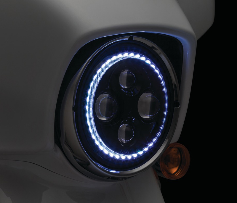 Orbit Prism 7”LEDヘッドライト White Halo - KURYAKYN | アンバーピース