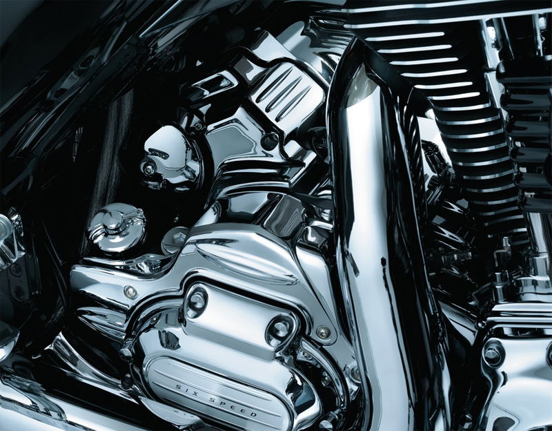 クリアキン製ツーリング トランスミッションシュラウド 社外  バイク 部品 ハーレー 07-08年 クローム コンディション良好 エンジンカバー FLHT:22319561