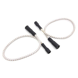 SUMAX VINTAGE-STYLE BRAIDED CLOTH プラグコード グレー/ブラウン